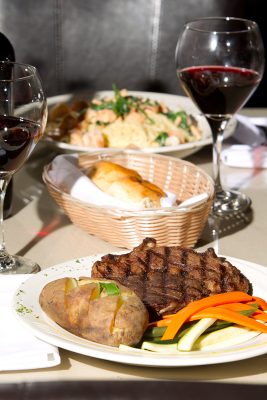 Steak and potatoes. Photo courtesy of Restaurant 1107.