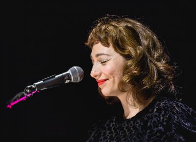 Regina Spektor can be caught smiling frequently during musical breaks. Photo: Lmsorenson.net