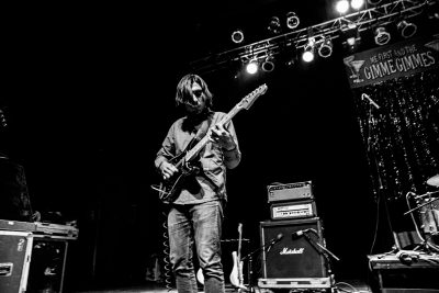 Roland Cosio on guitar for together PANGEA. Photo: Gilbert Cisneros