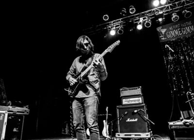 Roland Cosio on guitar for together PANGEA. Photo: Gilbert Cisneros