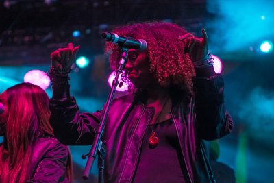 Onstage with Ms. Lauryn Hill. Photo: ColtonMarsalaPhotography.com