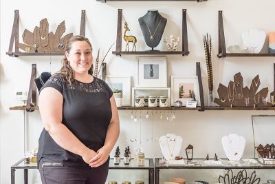 Stacey Foster (Mineral and Matter) has proudly set up shop on Pierpont, continuing the avenue's art legacy. Photo: ColtonMarsalaPhotography.com