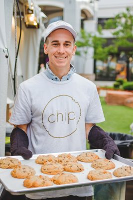 Chip's Cookies are a home-delivery service complete with a glass of milk. Now that is a business model we all can get behind. Photo: Talyn Sherer