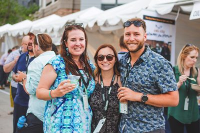 (L–R) Loren Micalizio, Lauren Call and Tyson Call were thrilled to be a part of this year's event, which brought out new vendors and those from years past. Photo: Talyn Sherer
