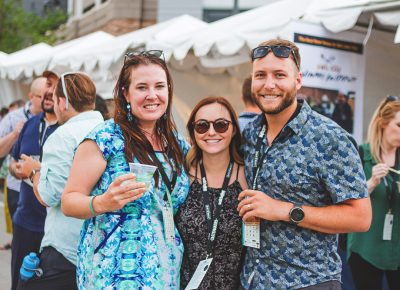 (L–R) Loren Micalizio, Lauren Call and Tyson Call were thrilled to be a part of this year's event, which brought out new vendors and those from years past. Photo: Talyn Sherer