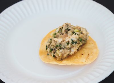 Eklektik’s Tilapia Rodrigo was a flavorful tilapia filet, green onions, cilantro, fresh jalapeño, lime juice, olive oil, kosher salt and black pepper, served on a corn tortilla. Photo: Talyn Sherer