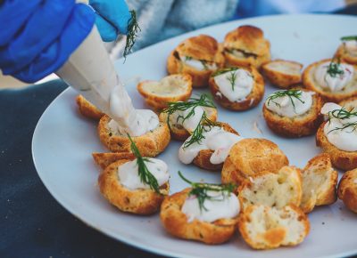 The Park City Culinary Institute provided us with some savory herbed puff pastries. Photo: Talyn Sherer