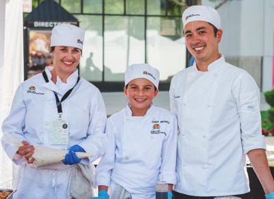(L–R) Mindy Booth, Penelope and Sean Woodward could not say enough great things about the Park City Culinary Institute and the creative teams who support their work. Photo: Talyn Sherer