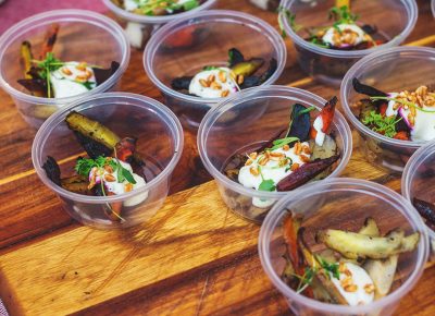 Stoneground provided us with a fresh sample of their heirloom carrot salad with spuma and puffed farro. Photo: Talyn Sherer