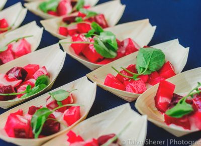 Neighbors of the Tracy Aviary, Manoli's cooked up some balsamic braised beets with horseradish skordalia, water cress and champagne vinaigrette. Photo: Talyn Sherer