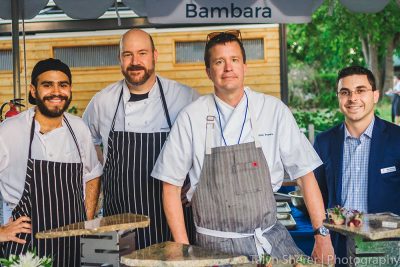 (L–R) Manager Jason Nardone, executive chef Nathan Powers, Zach Arybello and Diego Garcia are the powerhouse team that makes up Bambara. Photo: Talyn Sherer