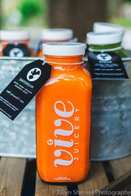 Vive Juicery teases us with their unique bottles filled with even more unique juice blends. Photo: Talyn Sherer