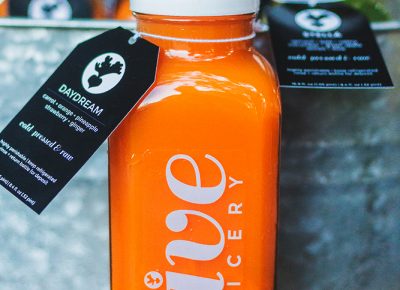 Vive Juicery teases us with their unique bottles filled with even more unique juice blends. Photo: Talyn Sherer