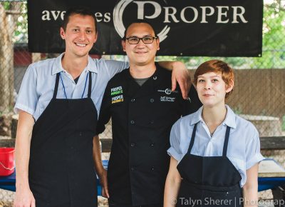(L–R) Hayleigh Anderson, head chef Jeff Springer and Vance Lott are solely responsible for my undying love of Avenues Proper’s food. Photo: Talyn Sherer