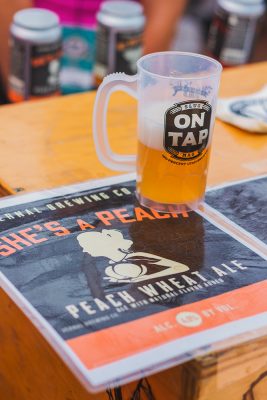 Vernal Brewing Co. showcased their "She's a Peach Wheat Ale," which was packed full of a fuzzy peach flavor that left us wanting more. Photo: Talyn Sherer