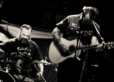 Chris Moinichen and Kirk Highberger of The Delta Bombers. Photo: Andy Fitzgerrell