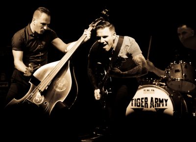 Nick 13 and Djordje Stijepovic of Tiger Army. Photo: Andy Fitzgerrell