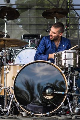 Marco Buccelli on the drums. Photo: ColtonMarsalaPhotography.com