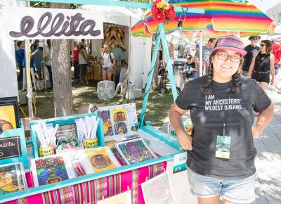 Ella Mendoza of ellita and their cart of illustration art. LmSorenson.net