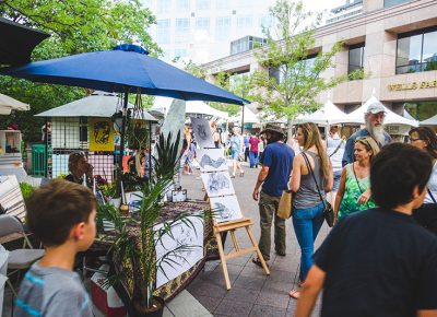 Despite the showery weather, the festival pushed on and didn’t stop anyone from enjoying the art. Photo: @taylnshererphoto