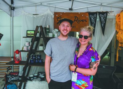 (L–R) Isabell’s Umbrella owners and crafters Mat and Ashley Giessing are a must stop for any of your greeting card needs. Photo: @taylnshererphoto