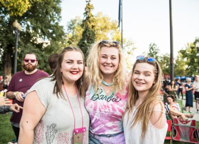 Miranda, Allison and Nya were excited for the concert performances that were happening at the Twilight Concert. Photo: Gilbert Cisneros