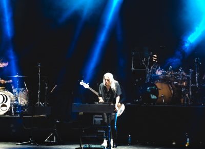 PVRIS lead singer Lyndsey Gunnulfsen playing onstage. Photo: Lmsorenson.net