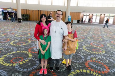 The Griffiths family cosplaying together as the characters of Bob's Burgers. Photo: Lmsorenson.net
