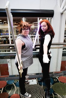 Jordan and Caitlyn with some awesome cosplay from Kingdom Hearts and Star Wars. Photo: Lmsorenson.net