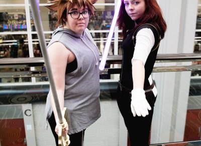 Jordan and Caitlyn with some awesome cosplay from Kingdom Hearts and Star Wars. Photo: Lmsorenson.net