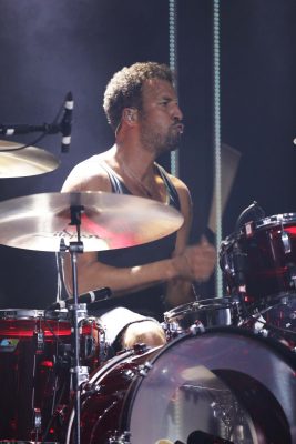 Drummer Jon Theodore onstage for Queens of the Stone Age. Photo: Lmsorenson.net