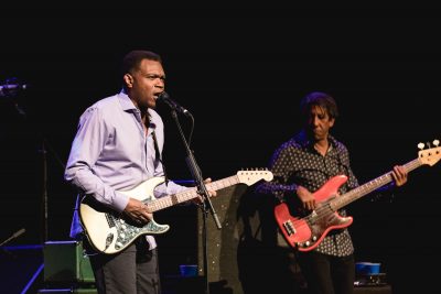Robert Cray and his band playing onstage in Park City. Photo: @Lmsorenson.net