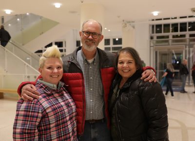 Kresta, John and Chiq arrive just in time to see the opening of the show. Favorite CAKE hits include "Short Skirt," "Long Jacket" and "Going the Distance." Photo: Lmsorenson.net