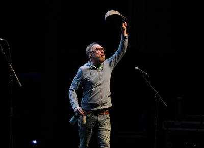 CAKE frontman John McCrea enters onstage. Photo: Lmsorenson.net