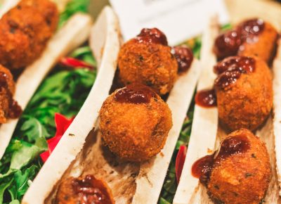 Bone marrow croquettes are served atop their former shells and leave us salivating for more of their buttery goodness. Photo: Talyn Sherer