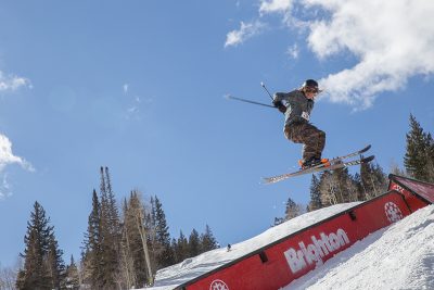 Men’s Open Ski 1st place Tucker FitzSimons, huge gap to back slide. Photo: @cezaryna