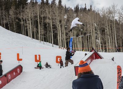 Men’s Open Snow 2nd place winner Jeff Hopkins, huge gap to tail press. Photo: @cezaryna