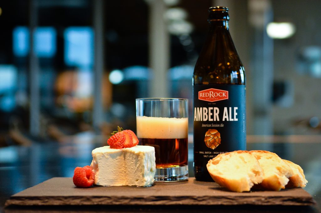The standout pairing: combining La Tur - a 3-milk cheese from northwestern Italy - with Red Rock Brewery's Amber Ale. This pairing combines the rich decadence of the cheese with the caramel note in the beer, which actually brings out a pleasant chocolate note in the pairing.