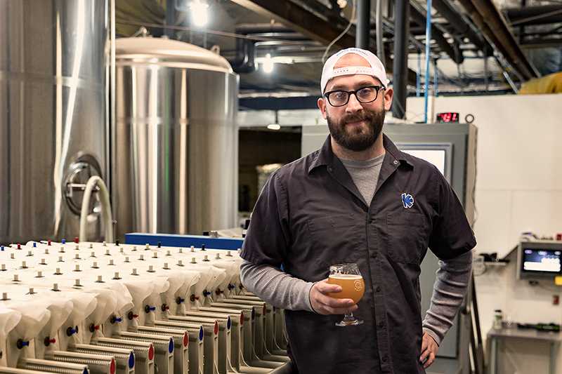 With new, local ingredients and a sustainability-forward ethos, Kiitos Brewing Head Brewer Clay Turnbow is an avid drinker and maker of “out-there” beers.