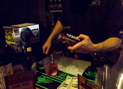 Ryan serves up an exclusive specialty drink. Photo: Jessica Bundy
