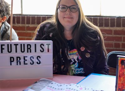 Future Press’s Cory Weeks recently moved to Ogden from New Orleans. She brings a sci-fi mentality to her zines, and she has a young adult novel coming out in the spring of 2019.