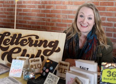 Danelle Cheney from Salt Lake Lettering Club hosts Meetups and produces zines of local artists’ lettering work. Follow @saltlakeletteringclub to learn about upcoming events.