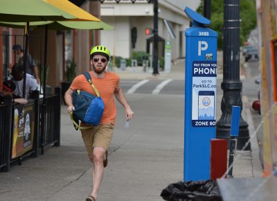 Racers at the Beer Bar stop could opt for extra credit by renting a Green Bike and riding it around the block.