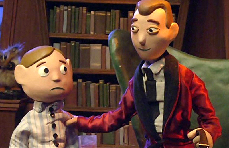 Still from Adult Swim's stop motion series Moral Orel.