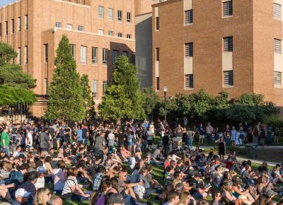 Fans gather at the park in the heart of Ogden to watch The Flaming Lips. Photo: ColtonMarsalaPhotography.com
