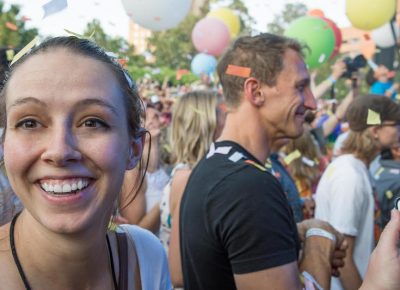 Nothing but smiles once the band starts to play. Photo: ColtonMarsalaPhotography.com