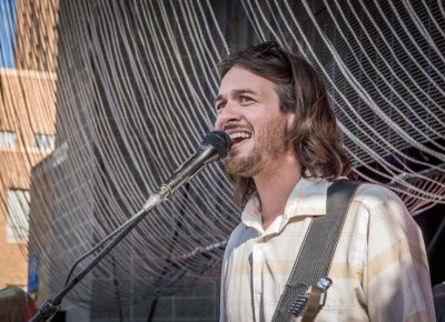 Lead vocalist of Night Marcher. Photo: ColtonMarsalaPhotography.com