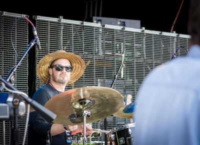 Night Marcher's drummer feeling the good vibes. Photo: ColtonMarsalaPhotography.com