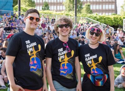 Fans sport their new merch. Photo: ColtonMarsalaPhotography.com