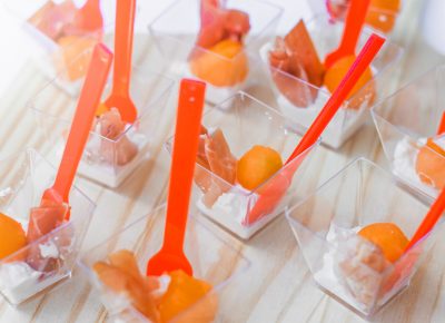 Midici provides us with a taste of their signature selection with the burrata combined with melon and prosciutto. Photo: Talyn Sherer